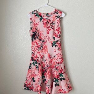Calvin Klein pink floral dres